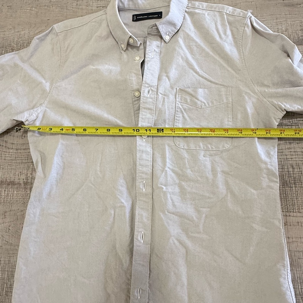 Everlane Uniform Men’s Long Sleeve Button Up Dress Shirt Size Medium - Picture 6 of 15